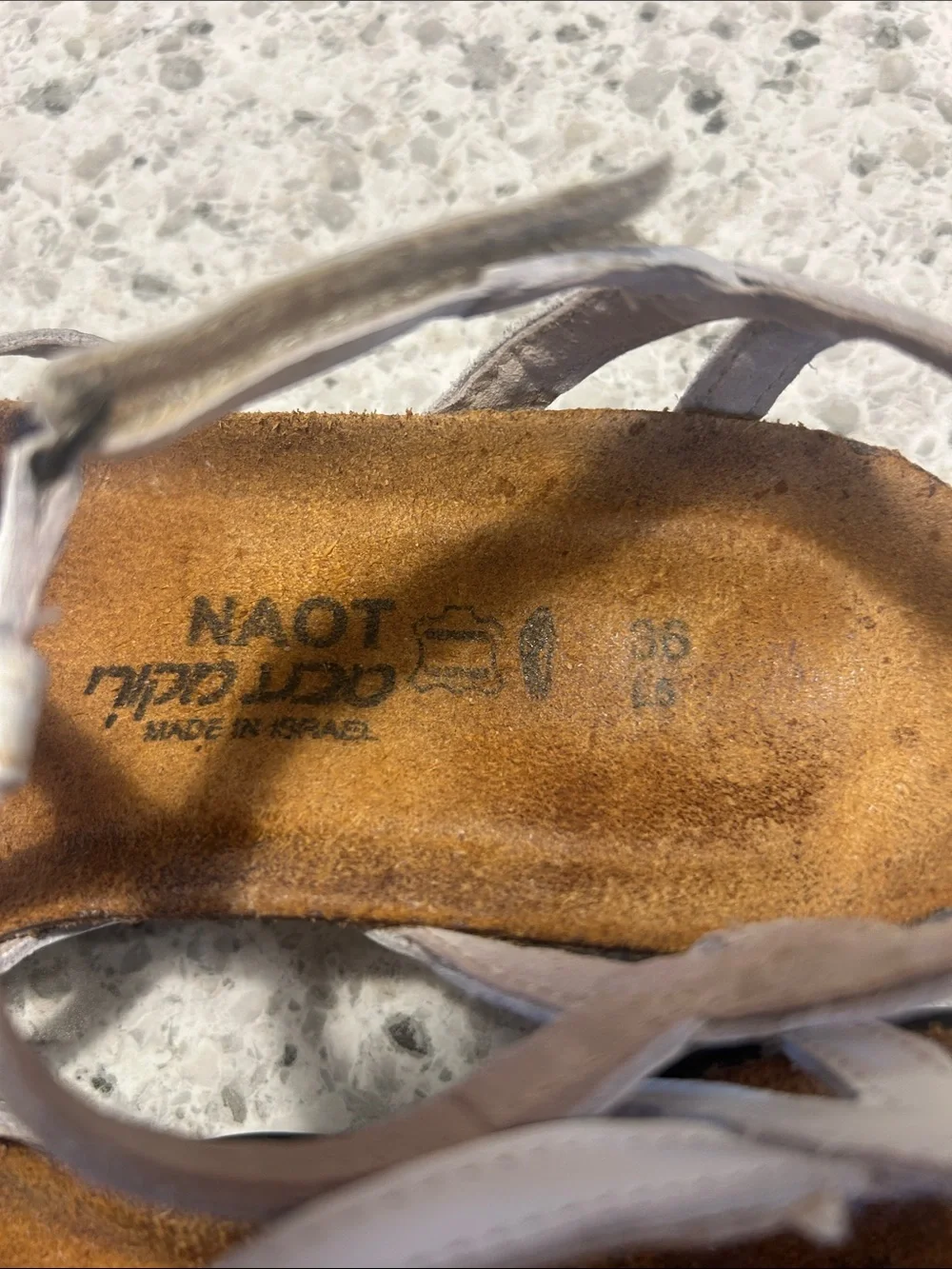 NAOT Women’s Dorith White Sandals size 36